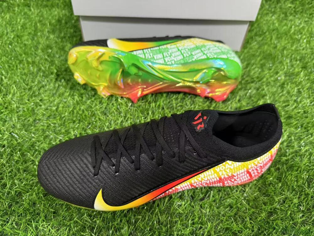 Unisex Nike Air Zoom Mercurial Vapor 16 Elite FG Football Boots - Black/Red/Yellow