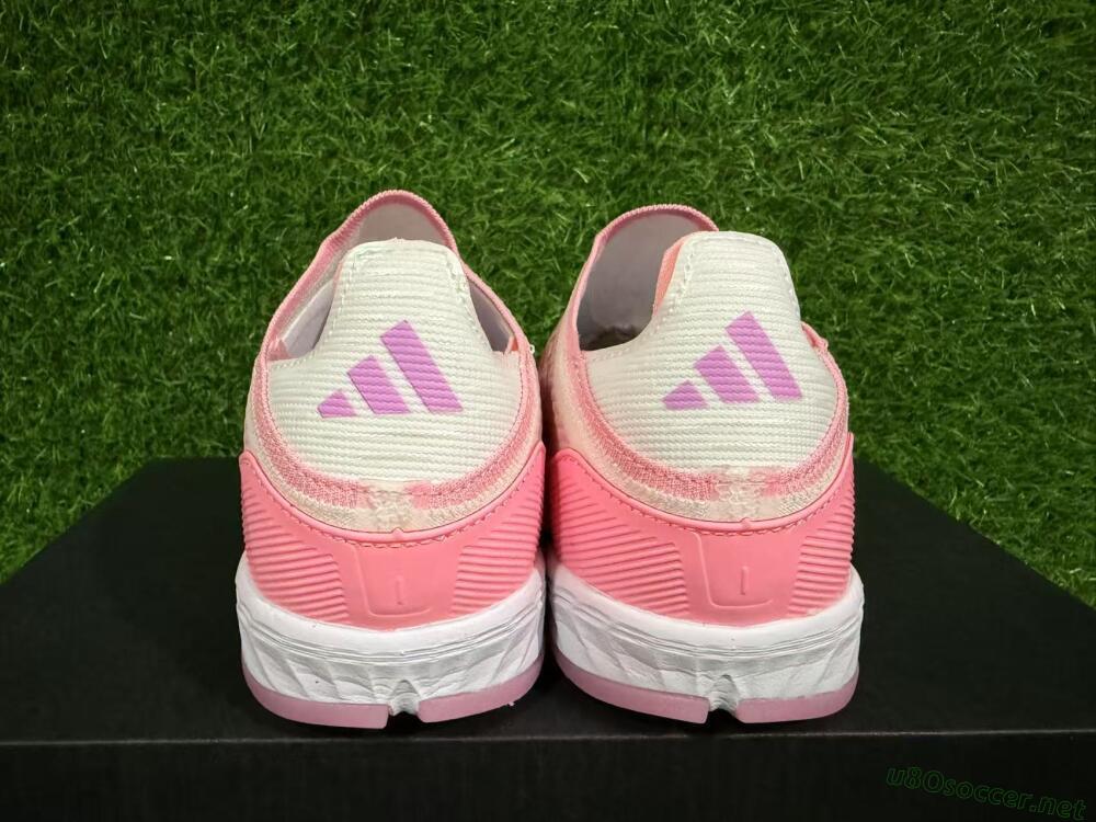 Unisex Adidas F50 Elite Laceless TF Football Shoes - Pink/Purple/Gold