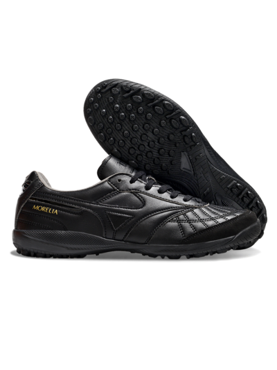 Men's Mizuno Morelia Neo 4 TF Football Shoes - Black/Gold