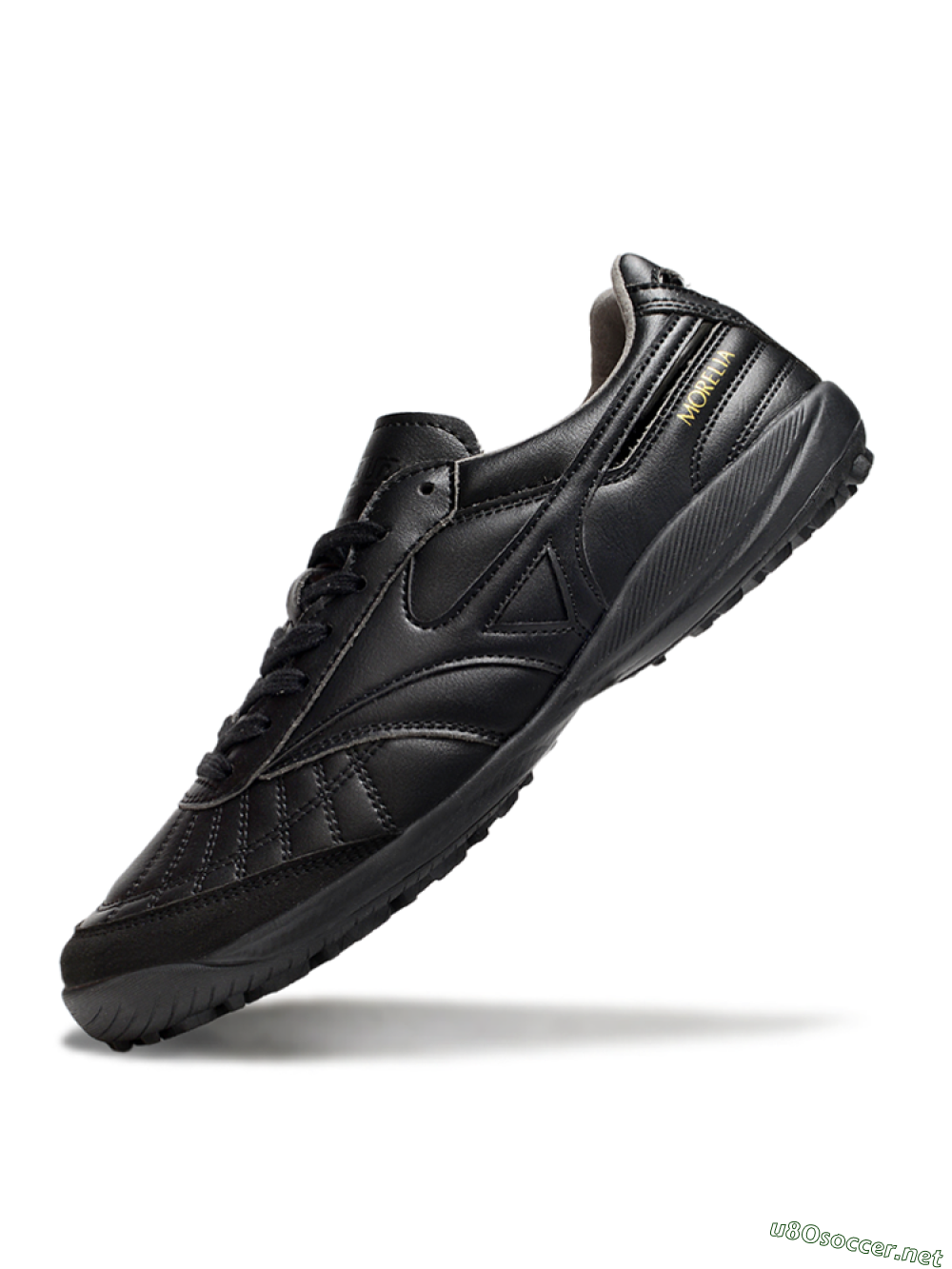 Men's Mizuno Morelia Neo 4 TF Football Shoes - Black/Gold 5