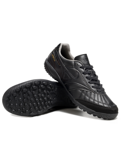 Men's Mizuno Morelia Neo 4 TF Football Shoes - Black/Gold