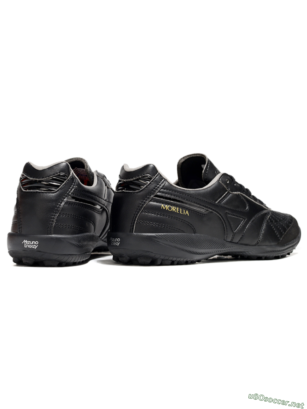 Men's Mizuno Morelia Neo 4 TF Football Shoes - Black/Gold 6