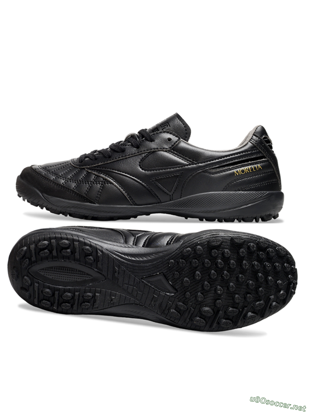 Men's Mizuno Morelia Neo 4 TF Football Shoes - Black/Gold 1