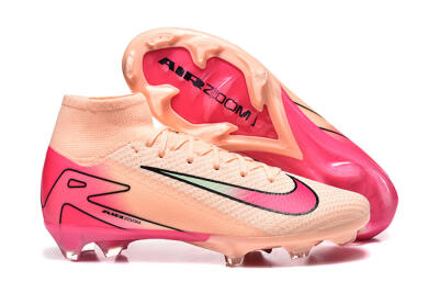 Men's Nike Air Zoom Mercurial Superfly 10 Elite FG Football Boots - Pink/Red/Yellow