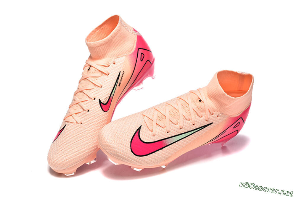 Men's Nike Air Zoom Mercurial Superfly 10 Elite FG Football Boots - Pink/Red/Yellow 6