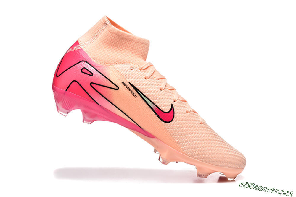Men's Nike Air Zoom Mercurial Superfly 10 Elite FG Football Boots - Pink/Red/Yellow 7