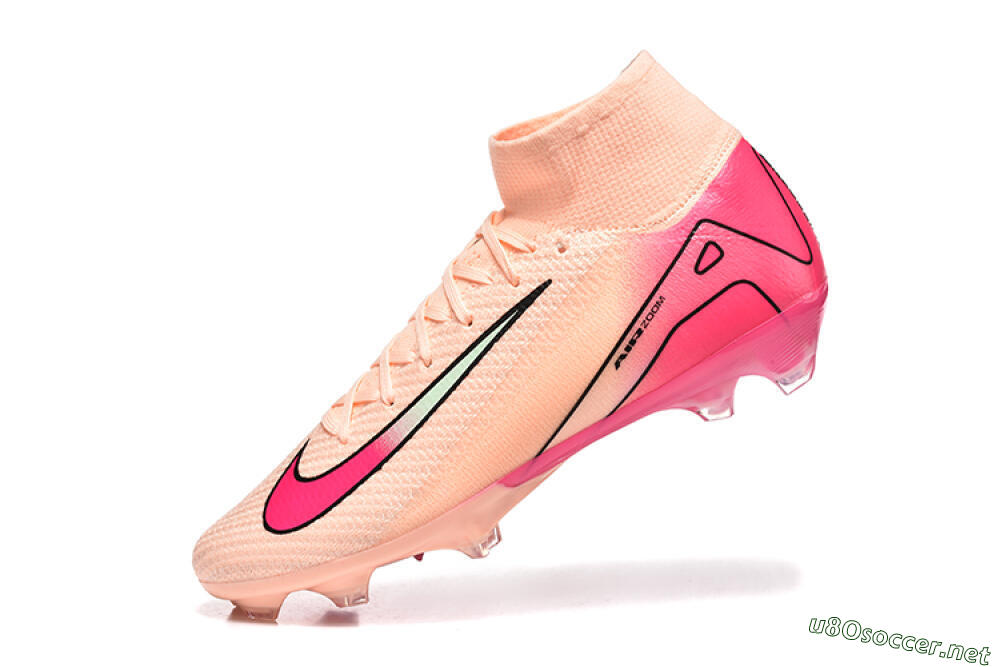 Men's Nike Air Zoom Mercurial Superfly 10 Elite FG Football Boots - Pink/Red/Yellow 8