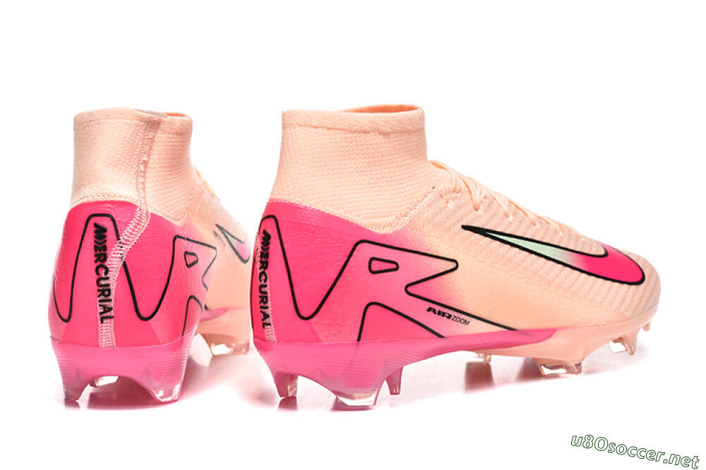 Men's Nike Air Zoom Mercurial Superfly 10 Elite FG Football Boots - Pink/Red/Yellow 9