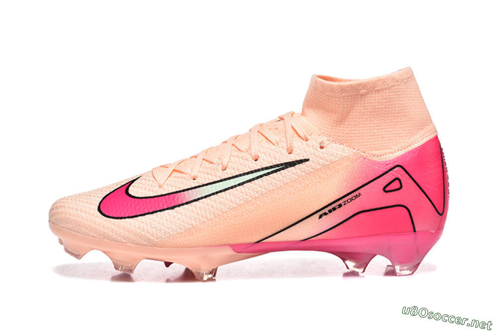 Men's Nike Air Zoom Mercurial Superfly 10 Elite FG Football Boots - Pink/Red/Yellow 0