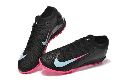Men's Nike Air Zoom Mercurial Vapor 16 Elite TF Football Shoes - Black/Jade/Pink
