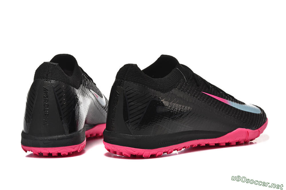 Men's Nike Air Zoom Mercurial Vapor 16 Elite TF Football Shoes - Black/Jade/Pink 9