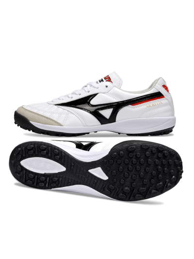 Men's Mizuno Morelia Neo 4 TF Football Shoes - White/Black/Red