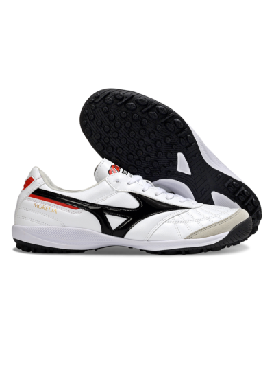 Men's Mizuno Morelia Neo 4 TF Football Shoes - White/Black/Red