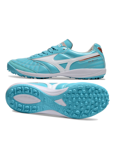 Men's Mizuno Morelia Neo 4 TF Football Shoes - Jade/White/Red