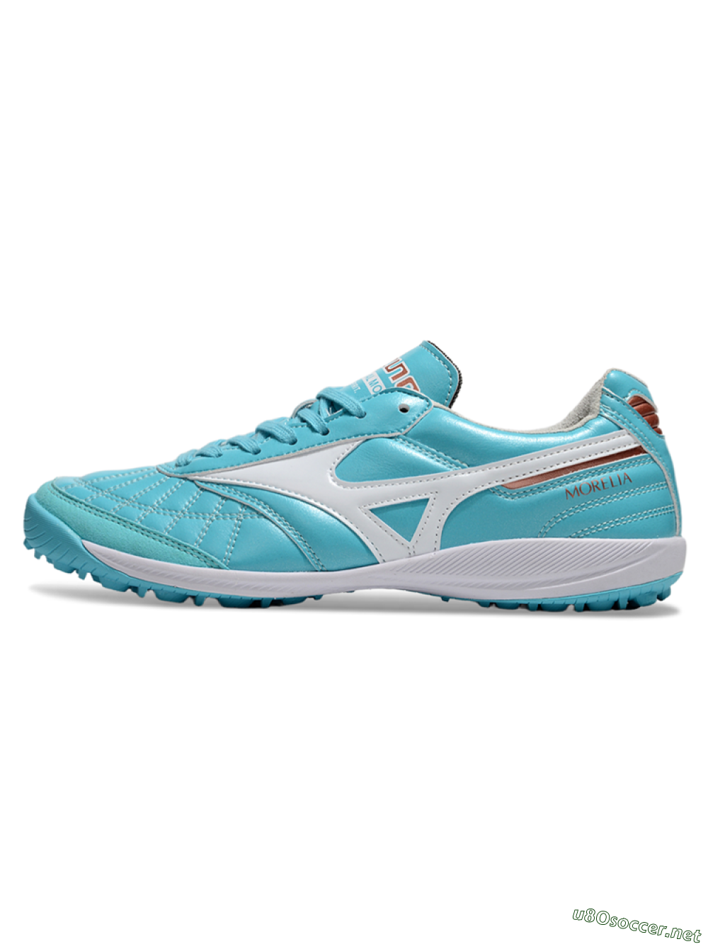 Men's Mizuno Morelia Neo 4 TF Football Shoes - Jade/White/Red 0