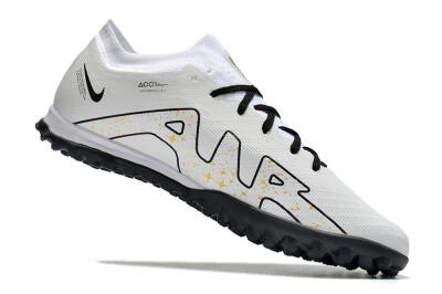 Men's Nike Air Zoom Mercurial Vapor 15 Elite TF Football Shoes - White/Black/Yellow