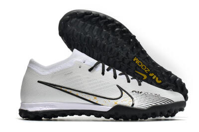 Men's Nike Air Zoom Mercurial Vapor 15 Elite TF Football Shoes - White/Black/Yellow