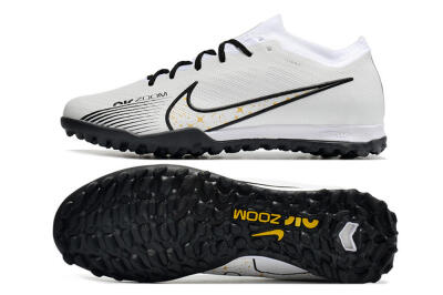 Men's Nike Air Zoom Mercurial Vapor 15 Elite TF Football Shoes - White/Black/Yellow