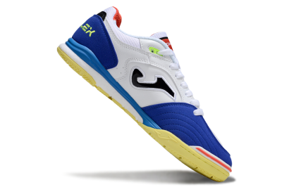 Men's Joma Top Flex IC Football Shoes - White/Blue/Red
