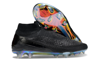 Unisex Nike Phantom 6 Elite High FG Football Boots - Black/Gold