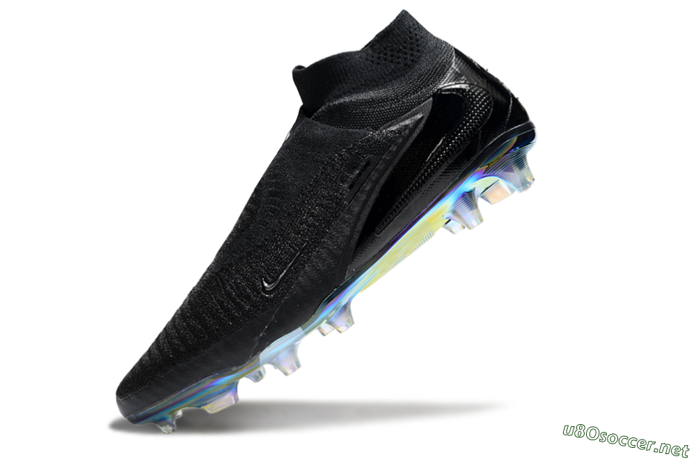 Unisex Nike Phantom 6 Elite High FG Football Boots - Black/Gold 5