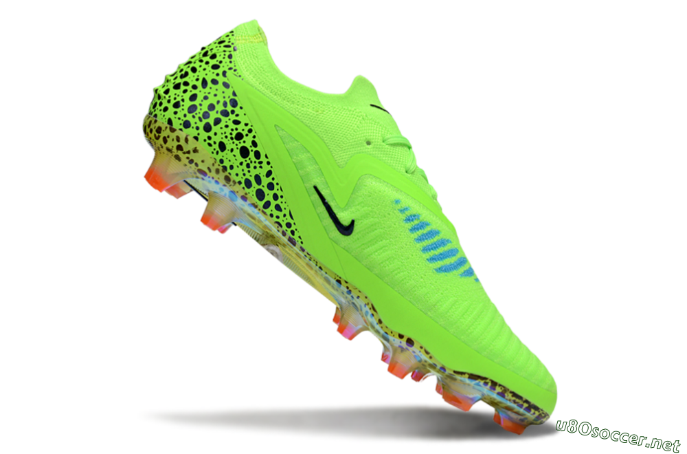Men's Nike Phantom 6 Elite FG Football Boots - Yellow/Black/Leopard 4