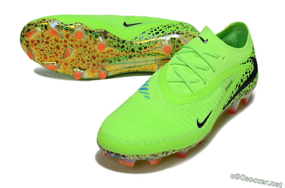 Men's Nike Phantom 6 Elite FG Football Boots - Yellow/Black/Leopard 3
