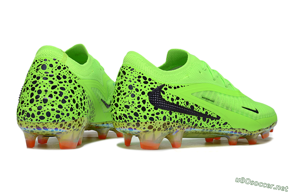 Men's Nike Phantom 6 Elite FG Football Boots - Yellow/Black/Leopard 6