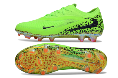 Men's Nike Phantom 6 Elite FG Football Boots - Yellow/Black/Leopard