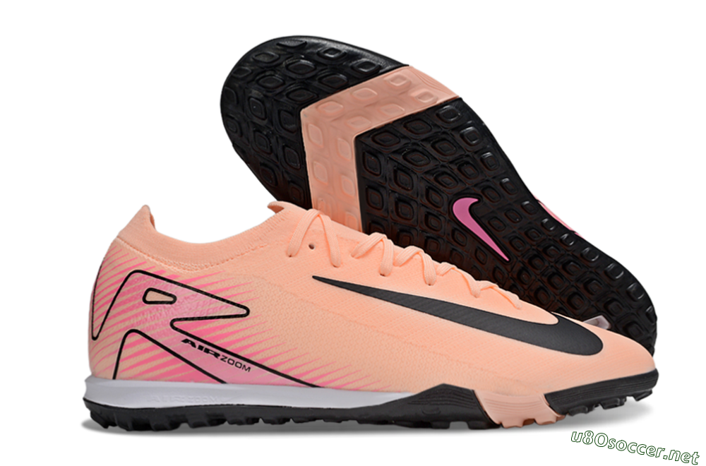 Men's Nike Air Zoom Mercurial Vapor 16 Elite TF Football Shoes - Pink/Black 2