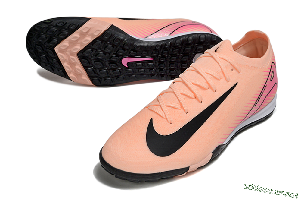 Men's Nike Air Zoom Mercurial Vapor 16 Elite TF Football Shoes - Pink/Black 3