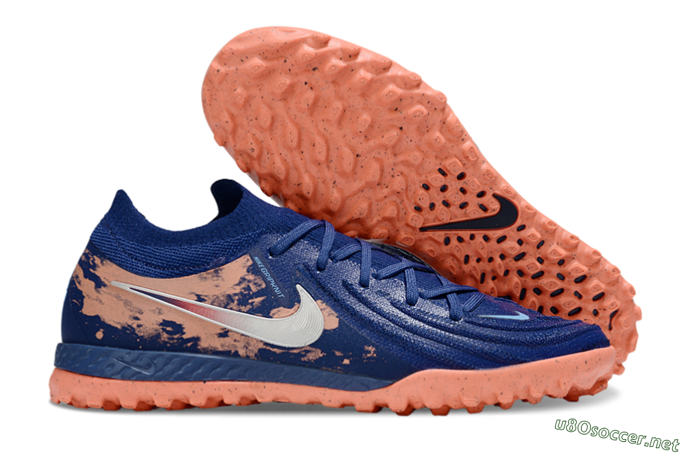Men's Nike Phantom GX 2 Elite TF Football Shoes - Blue/Pink/White 2
