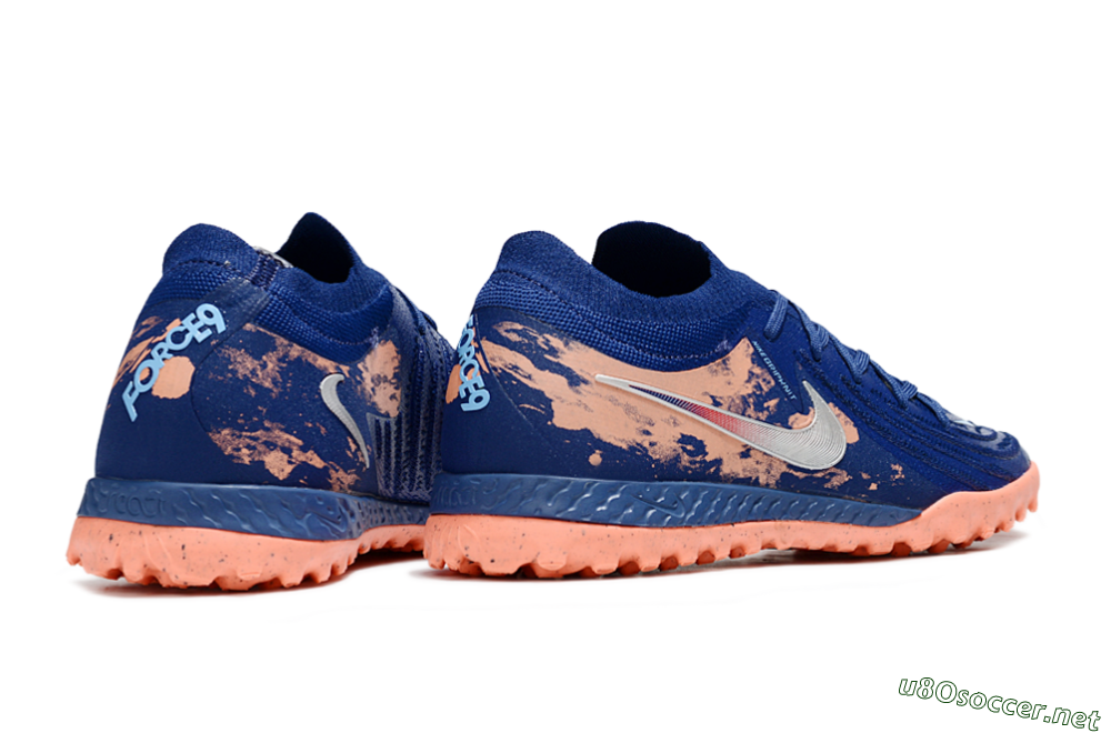 Men's Nike Phantom GX 2 Elite TF Football Shoes - Blue/Pink/White 6