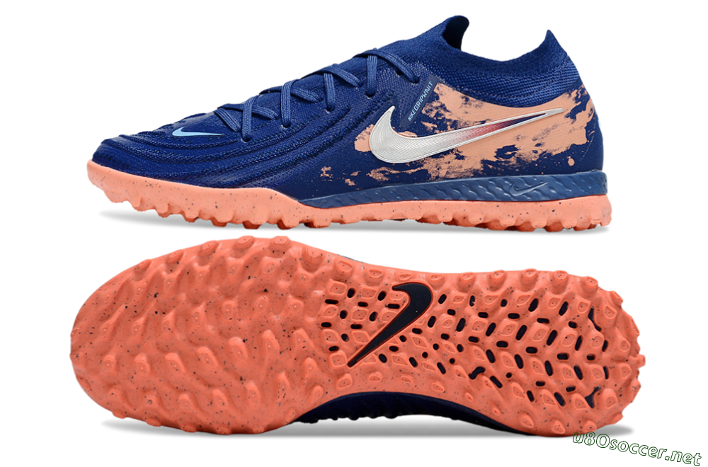 Men's Nike Phantom GX 2 Elite TF Football Shoes - Blue/Pink/White 1