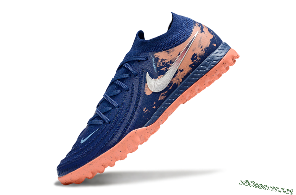 Men's Nike Phantom GX 2 Elite TF Football Shoes - Blue/Pink/White 5