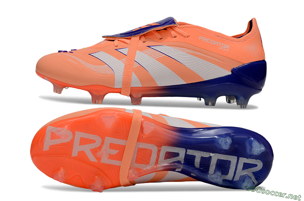 Men's Adidas Predator Elite 25 Foldover Tongue FG Football Boots - Orange/Purple/Blue 1