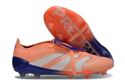 Men's Adidas Predator Elite 25 Foldover Tongue FG Football Boots - Orange/Purple/Blue