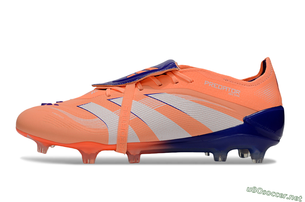 Men's Adidas Predator Elite 25 Foldover Tongue FG Football Boots - Orange/Purple/Blue 0