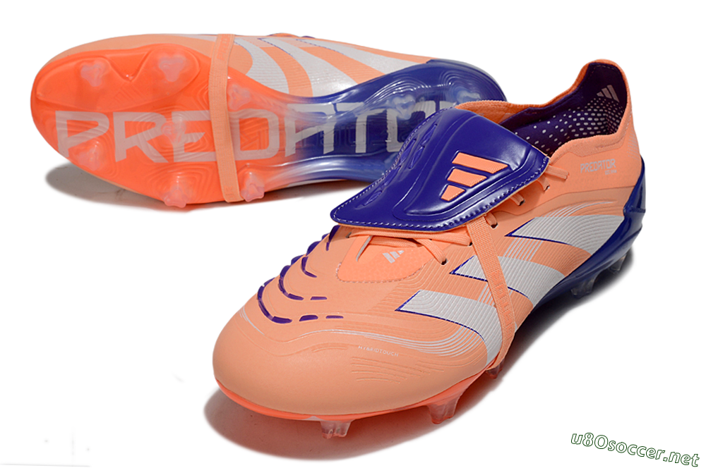 Men's Adidas Predator Elite 25 Foldover Tongue FG Football Boots - Orange/Purple/Blue 3