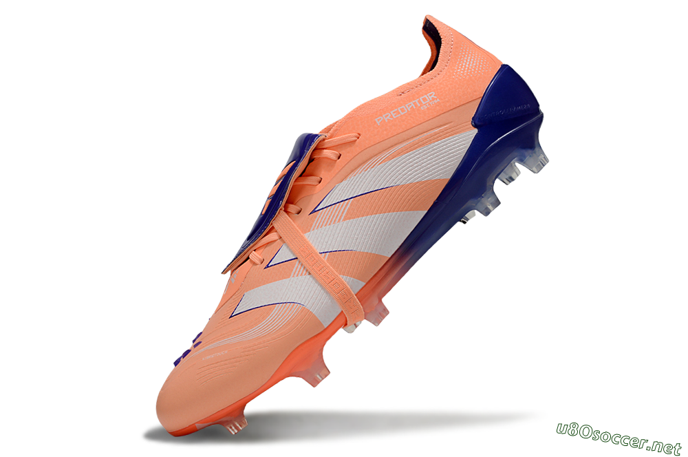 Men's Adidas Predator Elite 25 Foldover Tongue FG Football Boots - Orange/Purple/Blue 5