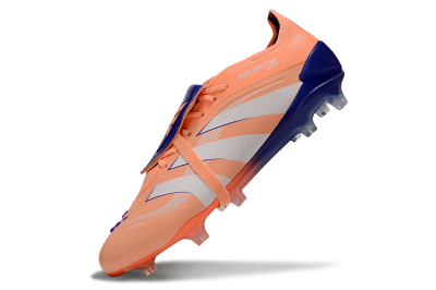 Men's Adidas Predator Elite 25 Foldover Tongue FG Football Boots - Orange/Purple/Blue