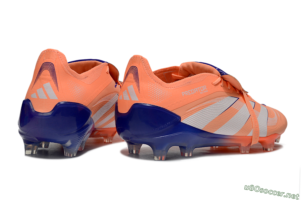 Men's Adidas Predator Elite 25 Foldover Tongue FG Football Boots - Orange/Purple/Blue 6