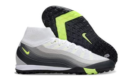 Unisex Nike Air Zoom Mercurial Superfly 10 Elite TF Football Shoes - White/Grey/Yellow