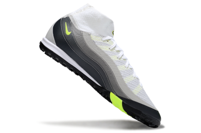 Unisex Nike Air Zoom Mercurial Superfly 10 Elite TF Football Shoes - White/Grey/Yellow