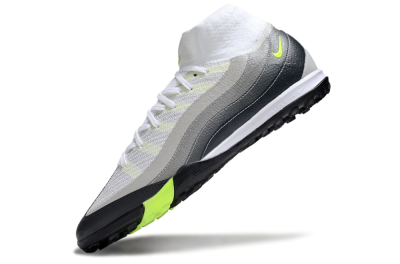 Unisex Nike Air Zoom Mercurial Superfly 10 Elite TF Football Shoes - White/Grey/Yellow
