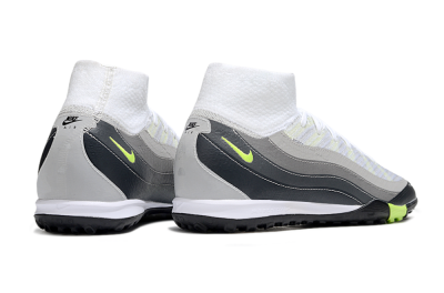 Unisex Nike Air Zoom Mercurial Superfly 10 Elite TF Football Shoes - White/Grey/Yellow