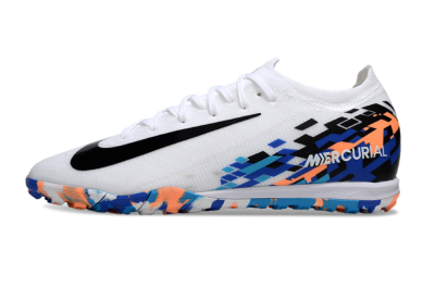 Unisex Nike Air Zoom Mercurial Vapor 16 Elite TF Football Shoes - White/Black/Orange