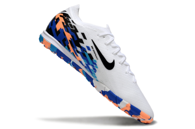 Unisex Nike Air Zoom Mercurial Vapor 16 Elite TF Football Shoes - White/Black/Orange