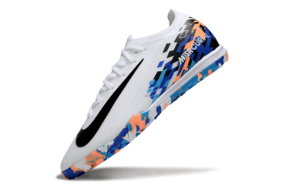Unisex Nike Air Zoom Mercurial Vapor 16 Elite TF Football Shoes - White/Black/Orange