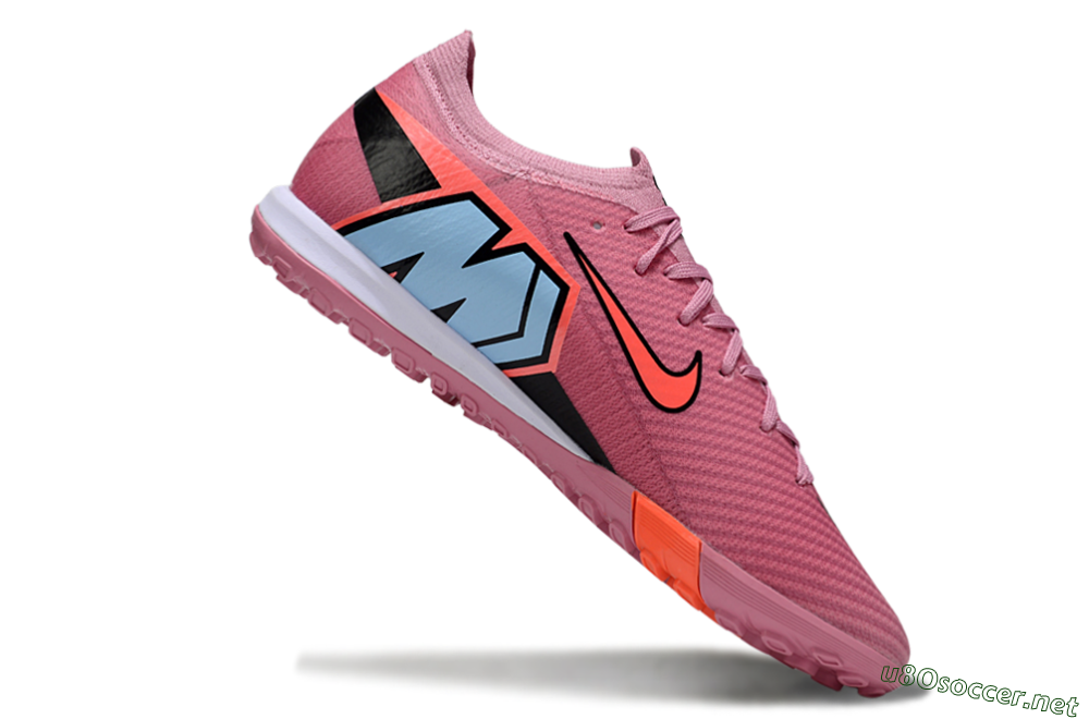 Unisex Nike Air Zoom Mercurial Vapor 16 Elite TF Football Shoes - Pink/Black/Red 4